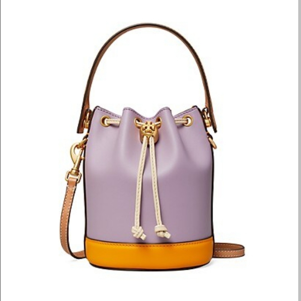 Tory Burch mini bucket colorblocked bag